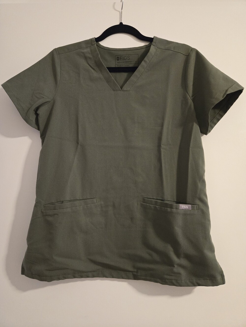 FIGS Moss Casma Scrub Top Size Small